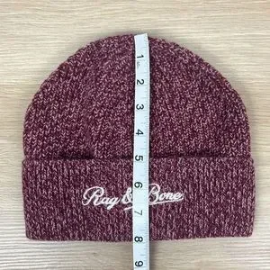 Rag & Bone Heritage wool and cashmere-blend beanie in burgundy rag & bone | Accessories | Nwt Rag Bone Heritage Wool  main image 2